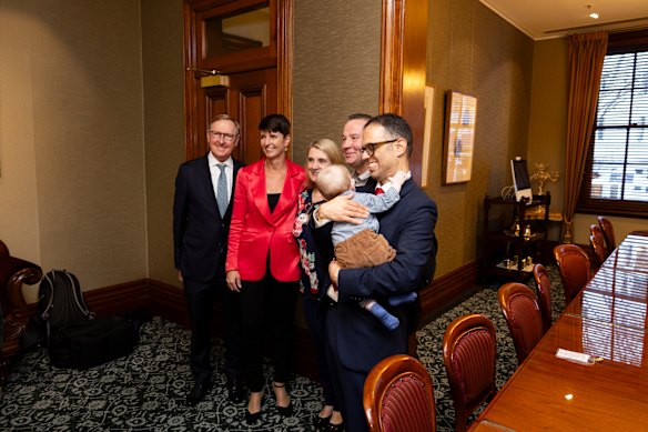 NSW Minister for Families and Communities Kate Washington and Treasurer Daniel Mookhey meet with foster carers and care leavers after a record investment in foster care in this year’s state budget.