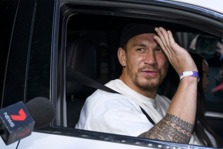 Returning Roosters superstar Sonny Bill Williams leaves quarantine on Thursday afternoon.