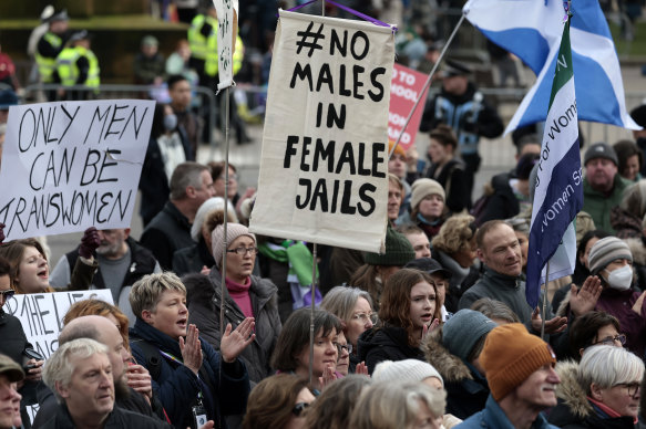 IPSOS found 50 per cent backed the British government’s move to block the SNP’s Gender Recognition Reform Bill. 