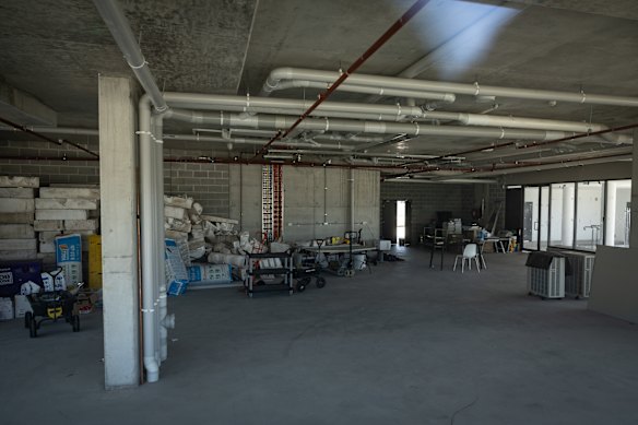 Building rectification works are continuing in the building.