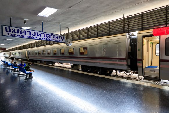 On the platform at Hat Yai Junction train station.