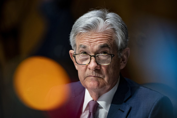 US Federal Reserve chairman Jerome Powell. The Fed continues to downplay inflation fears. 