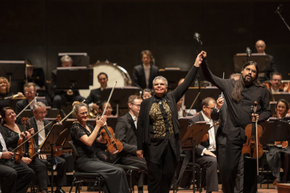 In February this year, Martin conducted the premiere of Deborah Cheetham’s ‘Nanyubak’, played by Aaron Wyatt and the MSO