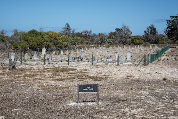 The lepers’ graveyard at Robben Island.