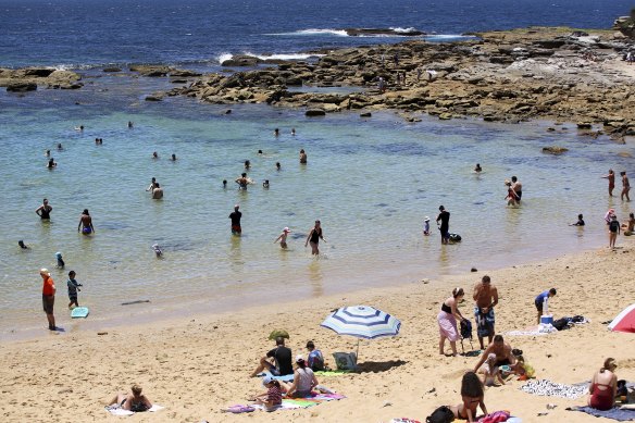 Roads leading to Little Bay beach in Sydney’s south may be closed if it becomes too congested. 