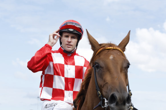 Tommy Berry returns on She’s Extreme after wining the Champagne Stakes in the autumn.