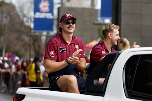 Draper soaks up the grand final parade.
