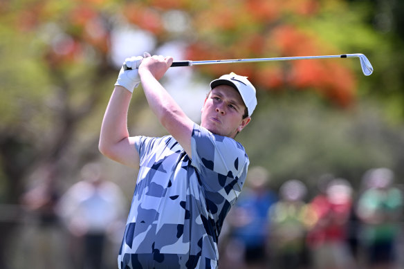 Bobby MacIntyre plays a shot at the Australian PGA Championship last week.