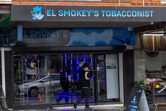 El Smokey’s tobacconist store in Kingsgrove.