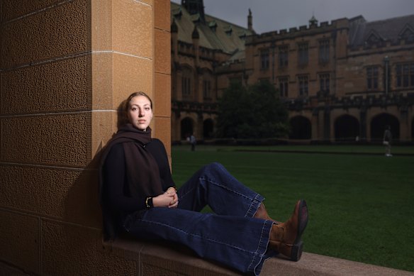 Jewish student Dror Liraz at Sydney University.