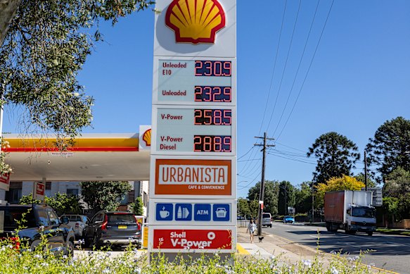 A Shell petrol station in Croydon was selling the cheapest diesel in Sydney on Wednesday at $2.889 per litre.