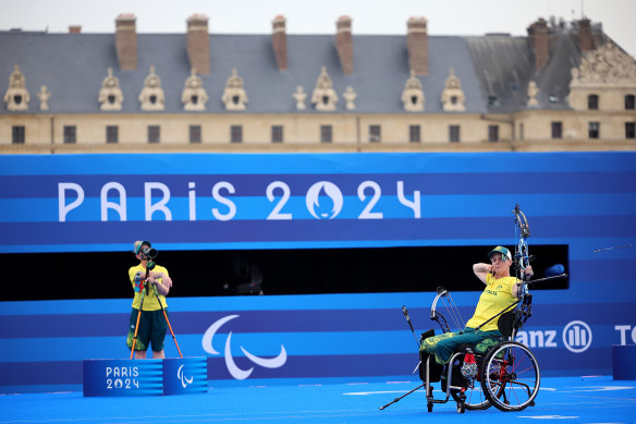 Melissa-Anne Tanner at the Esplanade des Invalides.