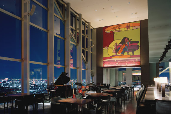 The New York Bar at Tokyo’s Park Hyatt Tokyo was made famous in the movie, Lost in Translation.