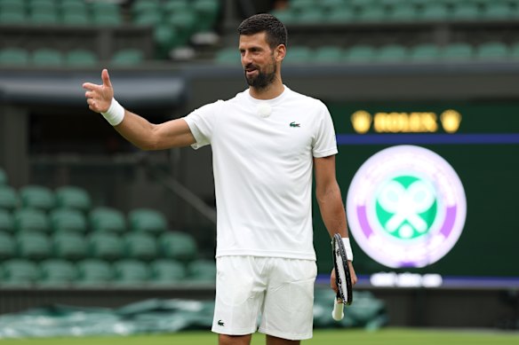 There is no hardest task in the tennis covering Djokovic Novak in Wimbledon.