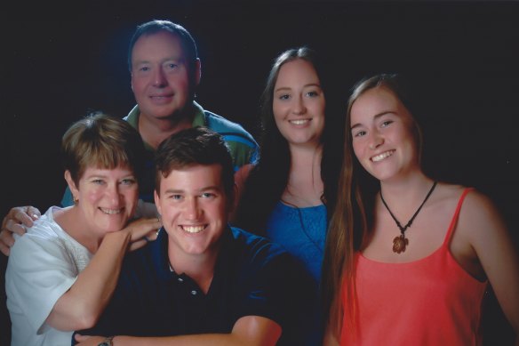 Philippa, Peter, Adam, Emma and Amanda Fitzpatrick in 2014. 