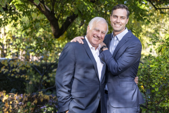 Alan and Chris Kohler. “When I was quite young, Dad told me that economics is really just mass psychology,” says Chris.