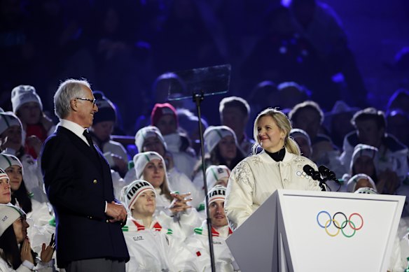 IOC president Kirsty Coventry closes the Milano Cortina Games.