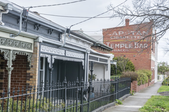 Buyers from the other side of the city are looking for homes in Yarraville. 