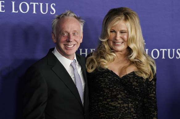 Mike White (left), the creator, director and writer of The White Lotus, has several more seasons in the works, says Casey Bloys.
