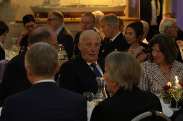 The King of Norway attended the event to honour victims of the Montevideo Maru.