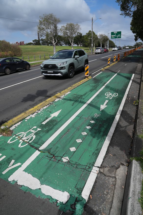Work to add concrete median separating bike riders from vehicles and pedestrians will begin this year.