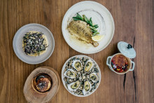 Dishes on offer at Bangalay Dining make good use of local produce and seafood. 