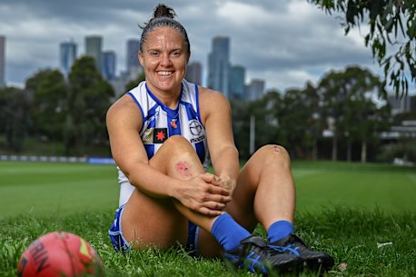 AFLW North Melbourne player Emma Kearney