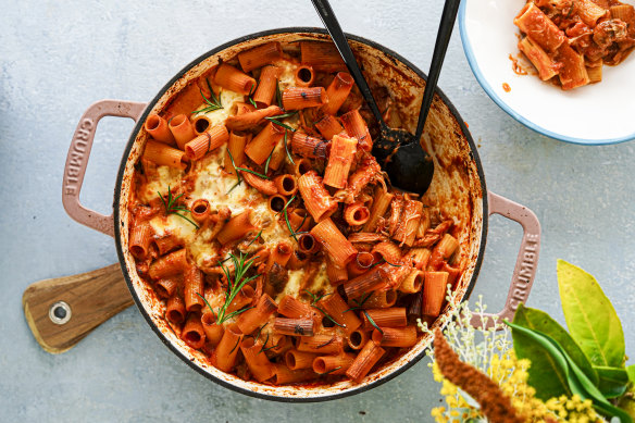 This chicken pasta bake is a one-pot wonder.