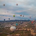 Balloons above Cappadocia.