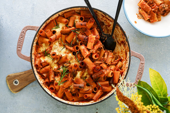This chicken pasta bake is a one-pot wonder.