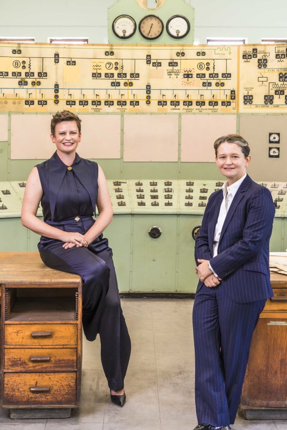 Biennale CEO Barbara Moore (left) and Placemaking NSW’s Anita Mitchell (right) collaborated on resurrecting the White Bay site – and giving the world’s third-oldest biennale a new lease on life.