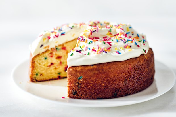 Funfetti cake recipe image from Donna Hay’s Kids Baking cookbook