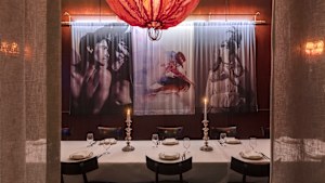 Eleven Barrck, Sydney: Designers Pascale Gomes-McNabb and Chris Grinham have brought the massive height of the room down to a human scale by making it clubby and comfortable.