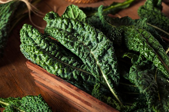 Tuscan kale adds heft to a spanakopita filling.