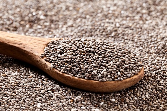 Chia seeds are packed with fibre and protein.