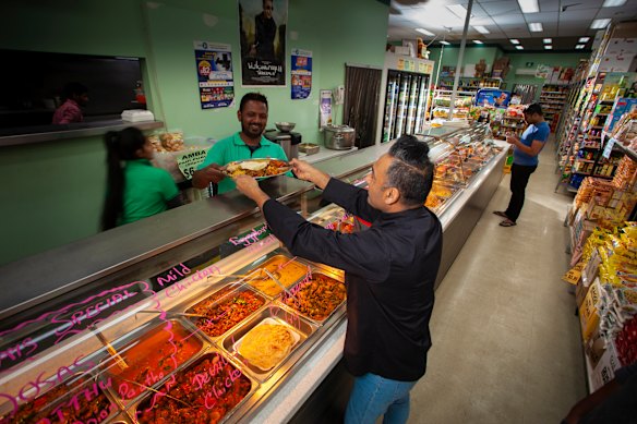 Chef Jessi Singh at his favourite store, MKS Spices'n Things in Preston.