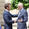 ‘He’s not to blame’: Macron meets Albanese to forge fresh Franco-Australian ties
