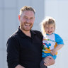 Shayne Kuyper with his 2 year old Poppy