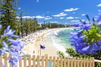 The lovely South Steyne end of Manly Beach in Sydney.