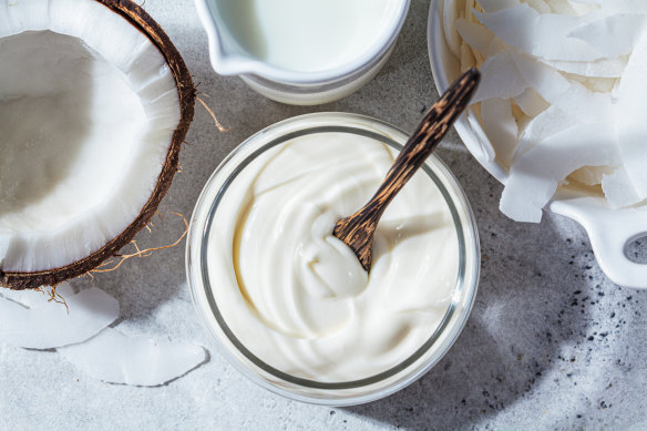 Coconut yoghurt is one of the growing number of plant-based options.