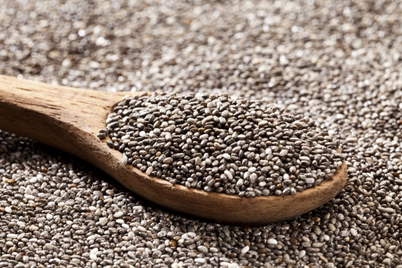 Chia seeds are packed with fibre, protein and ALA.