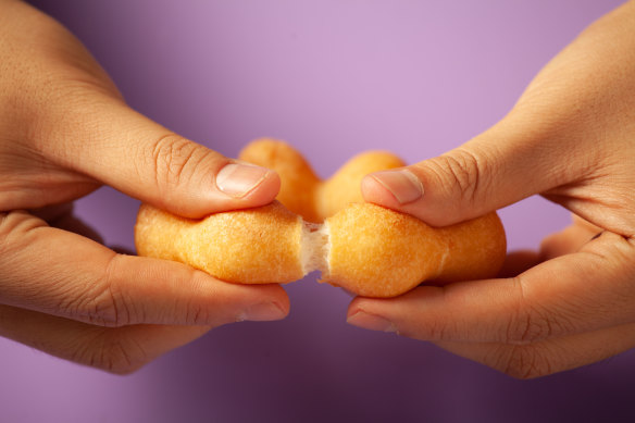 Cinnamon sugar Demochi doughnut.