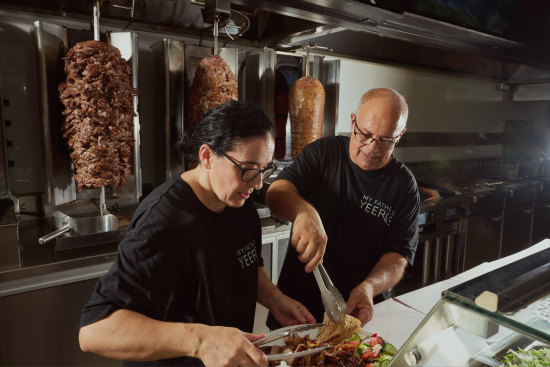 John and Olympia Plangetis, owners of the restaurant My Father’s Yeeros in Ramsgate, 