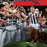 This year, there are seven members in Collingwood’s leadership team, including Jamie Elliott and Darcy Moore.  