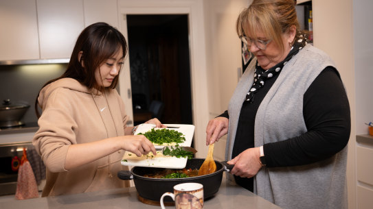 International student Kate Phan lives with Melinda Mackay in Pennant Hills.