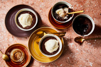 Emelia Jackson’s Chocolate and malt self-saucing pudding.