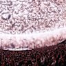 U2 perform during opening night at the Sphere, showcasing the incredible interior screen.