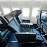 Privacy wings make the seat feel enclosed … Cathay Pacific’s new premium economy seats.