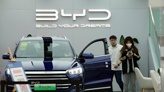 BYD tripled production of electric vehicles in just one year.