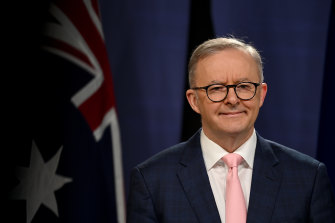 Prim-ministrul Anthony Albanese.